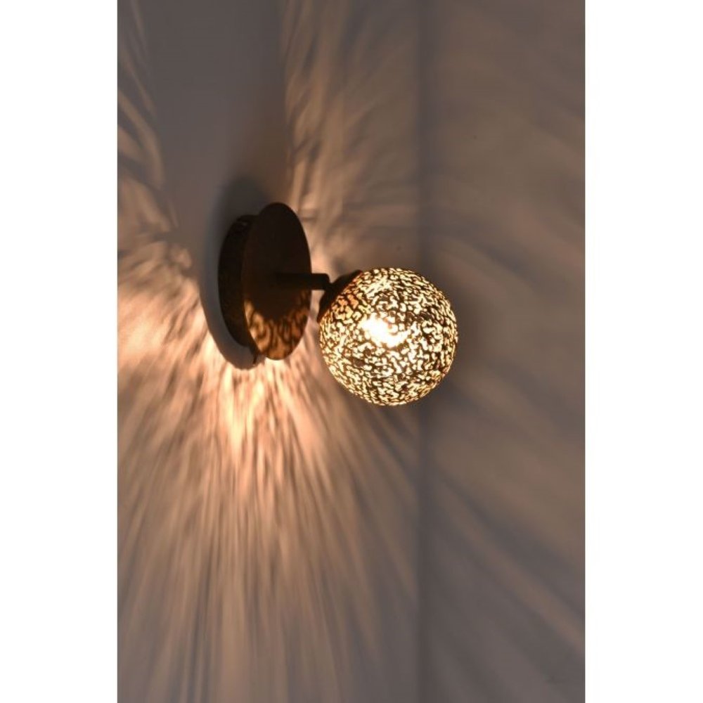 Paul Neuhaus Wandlamp Greta 1 lichts bruin