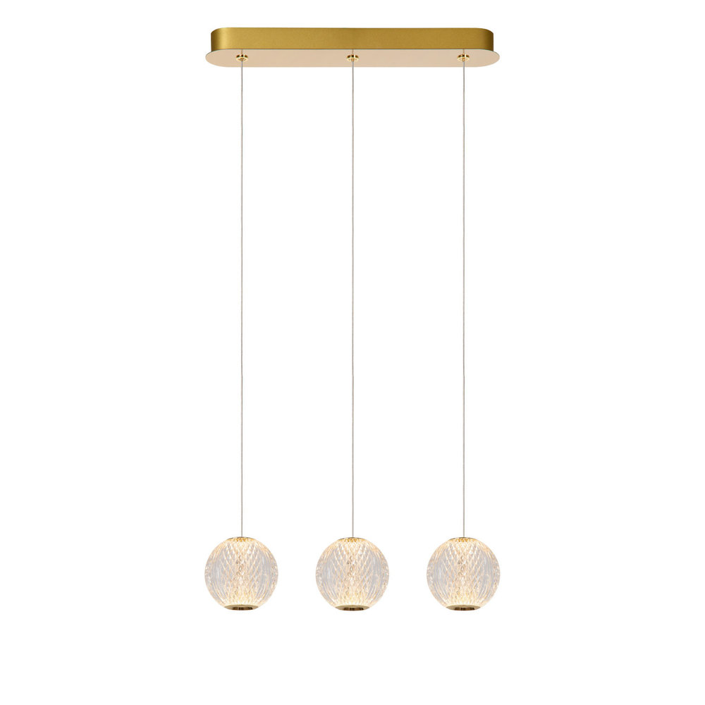 Lucide CINTRA - Hanglamp - LED Dimb. - 3x4,7W 2700K - Transparant