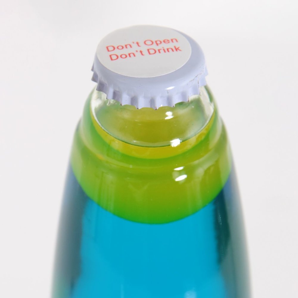 Mexlite Tafellamp Lava H 35 cm geel zwart