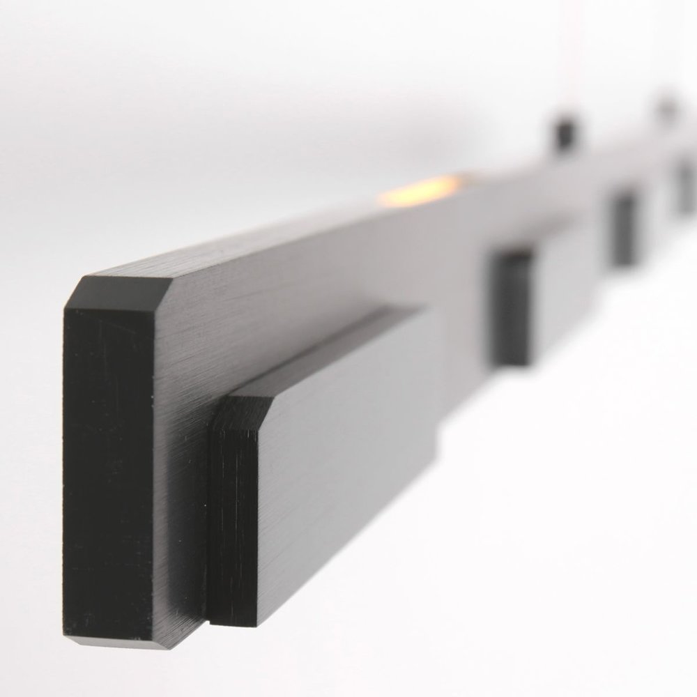 Steinhauer Hanglamp Bloc L 120 cm zwart