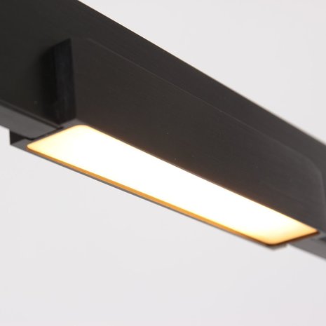 Steinhauer Hanglamp Bloc L 120 cm zwart