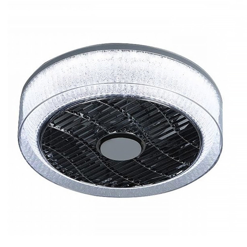 Expo Trading ETH Plafondventilator No. 5 Ø 40 cm  Antraciet-rand kristal