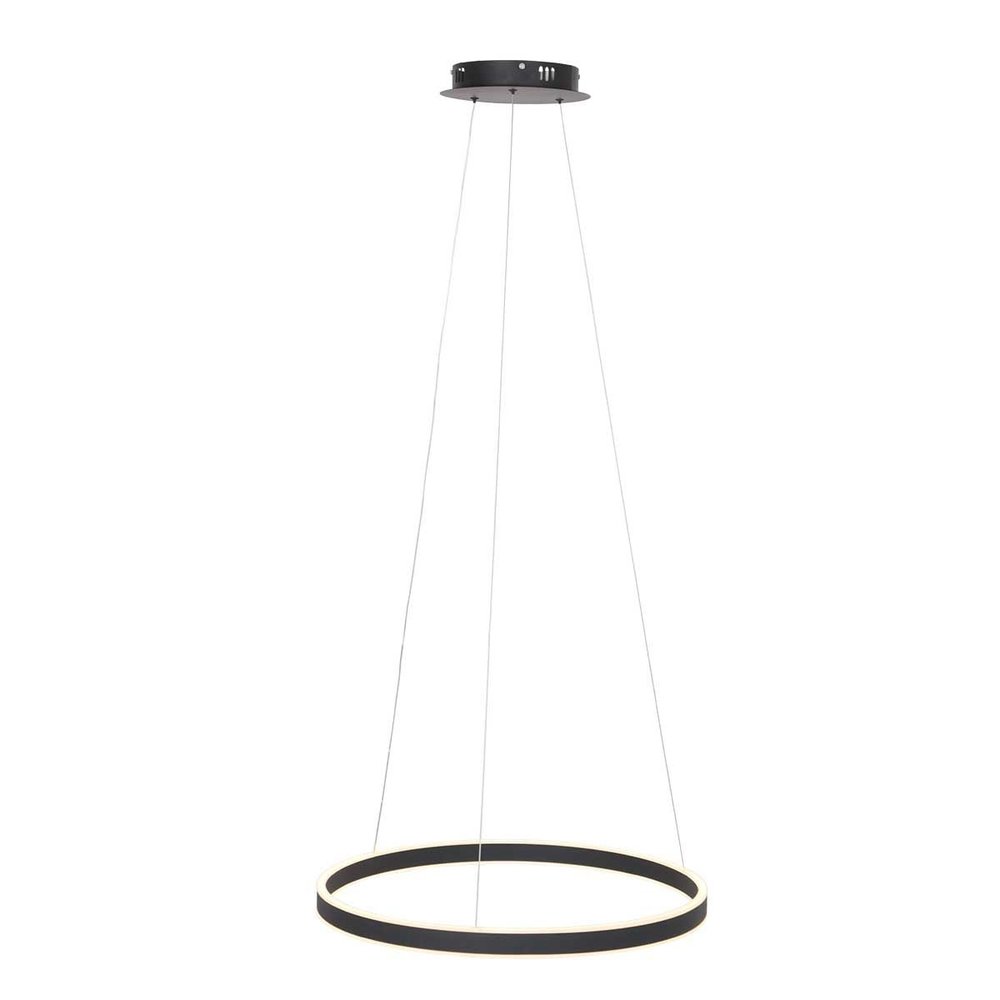 Steinhauer Hanglamp Ringlux  Ø 60 cm zwart Steinhauer Hanglamp Ringlux  Ø 60 cm zwart