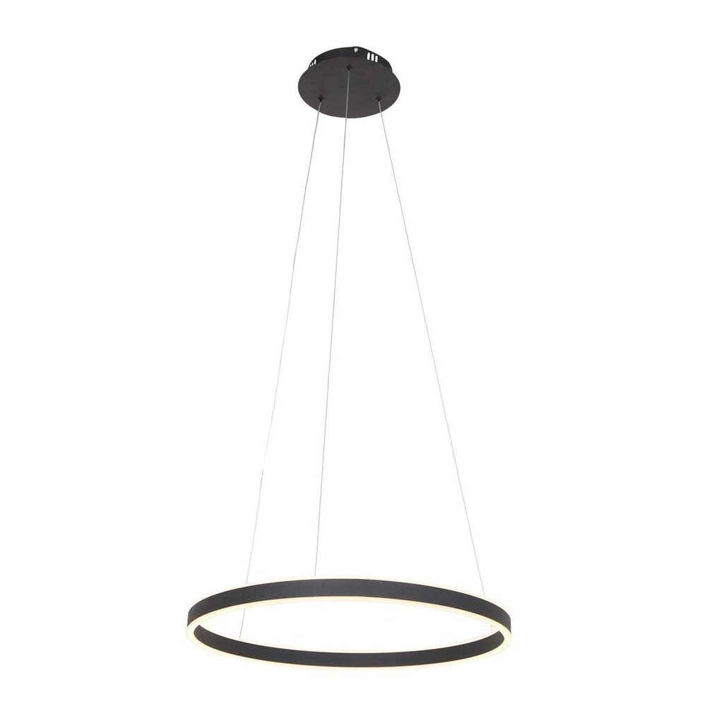 Steinhauer Hanglamp Ringlux  Ø 60 cm zwart Steinhauer Hanglamp Ringlux  Ø 60 cm zwart