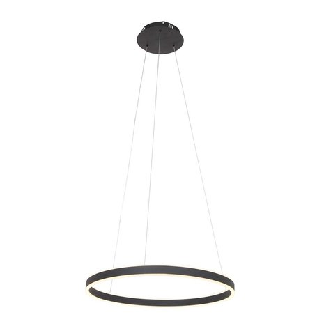 Steinhauer Hanglamp Ringlux  Ø 60 cm zwart Steinhauer Hanglamp Ringlux  Ø 60 cm zwart