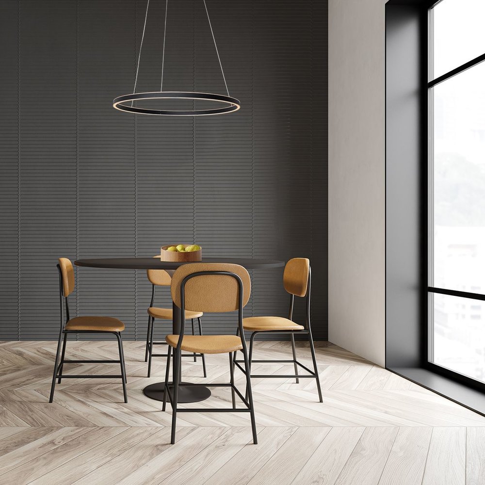 Steinhauer Hanglamp Ringlux  Ø 60 cm zwart Steinhauer Hanglamp Ringlux  Ø 60 cm zwart