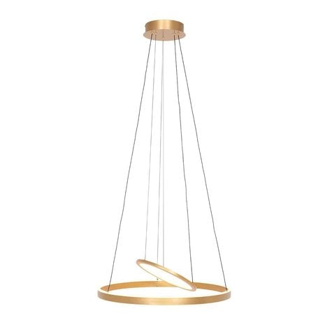 Steinhauer Hanglamp Ringlux  2 lichts Ø 60 cm mat goud