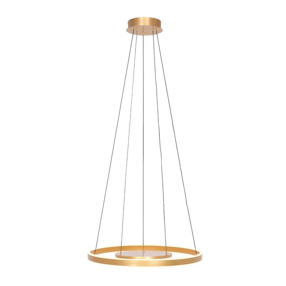 Steinhauer Hanglamp Ringlux  2 lichts Ø 60 cm mat goud