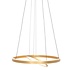 Hanglamp Ringlux  2 lichts Ø 60 cm mat goud Hanglamp Ringlux  2 lichts Ø 60 cm mat goud