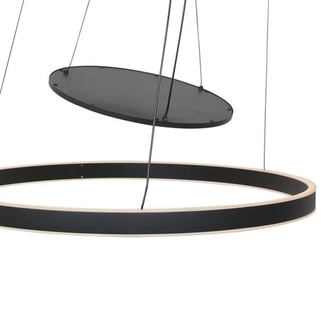Steinhauer Hanglamp Ringlux  2 lichts Ø 60 cm zwart Steinhauer Hanglamp Ringlux  2 lichts Ø 60 cm zwart
