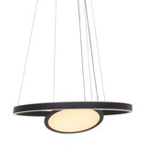 Steinhauer Hanglamp Ringlux  2 lichts Ø 60 cm zwart Steinhauer Hanglamp Ringlux  2 lichts Ø 60 cm zwart
