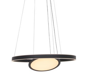 Steinhauer Hanglamp Ringlux  2 lichts Ø 60 cm zwart Steinhauer Hanglamp Ringlux  2 lichts Ø 60 cm zwart