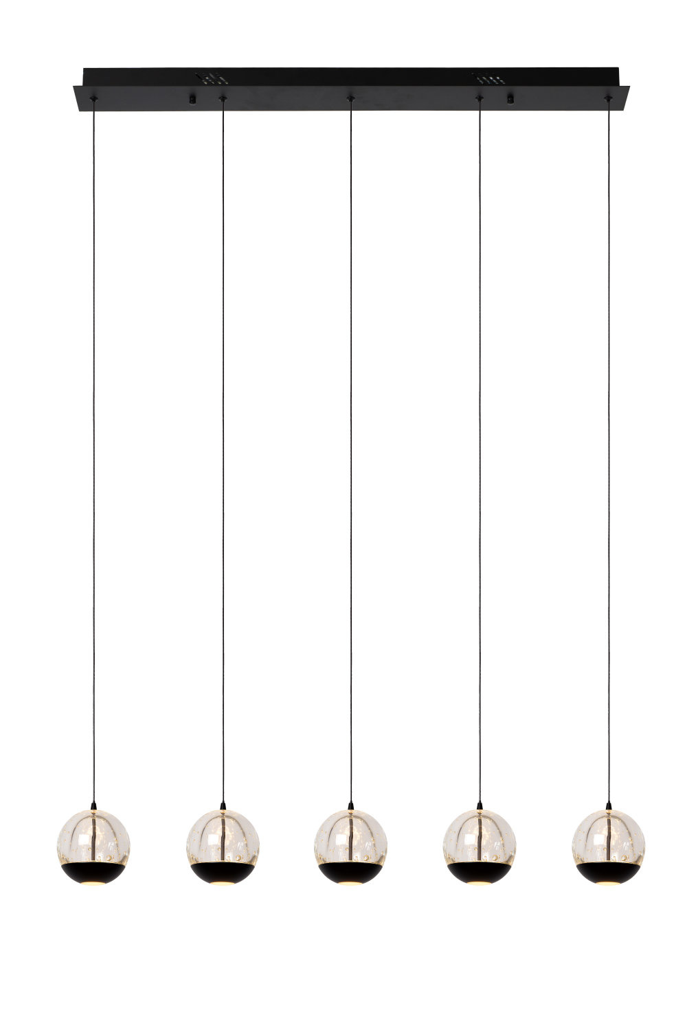 Lucide SENTUBAL Hanglamp LED Dimb. 5x5,3W 2700K Zwart
