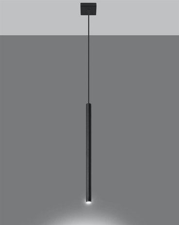 Sollux Hanglamp Pastelo 1 lichts zwart