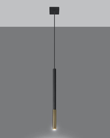 Sollux Hanglamp Mozaica 1 lichts goud zwart Sollux Hanglamp Mozaica 1 lichts goud zwart