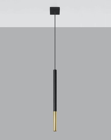 Sollux Hanglamp Mozaica 1 lichts goud zwart Sollux Hanglamp Mozaica 1 lichts goud zwart
