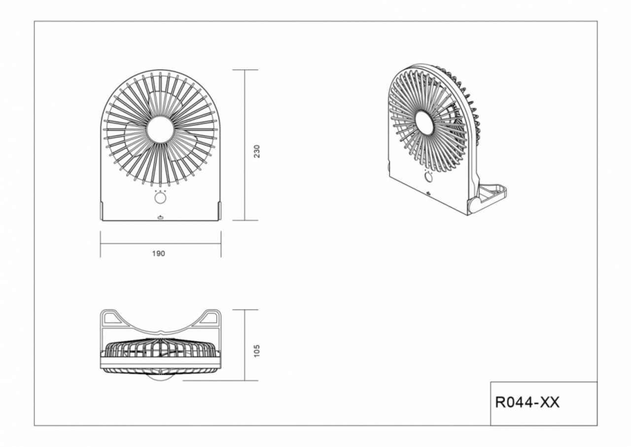 Trio Leuchten Tafelventilator Breezy H 23 cm oplaadbaar zwart Trio Leuchten Tafelventilator Breezy H 23 cm oplaadbaar zwart
