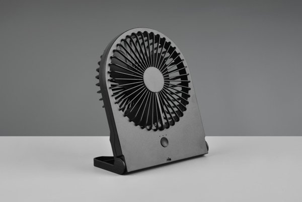 Trio Leuchten Tafelventilator Breezy H 23 cm oplaadbaar zwart Trio Leuchten Tafelventilator Breezy H 23 cm oplaadbaar zwart
