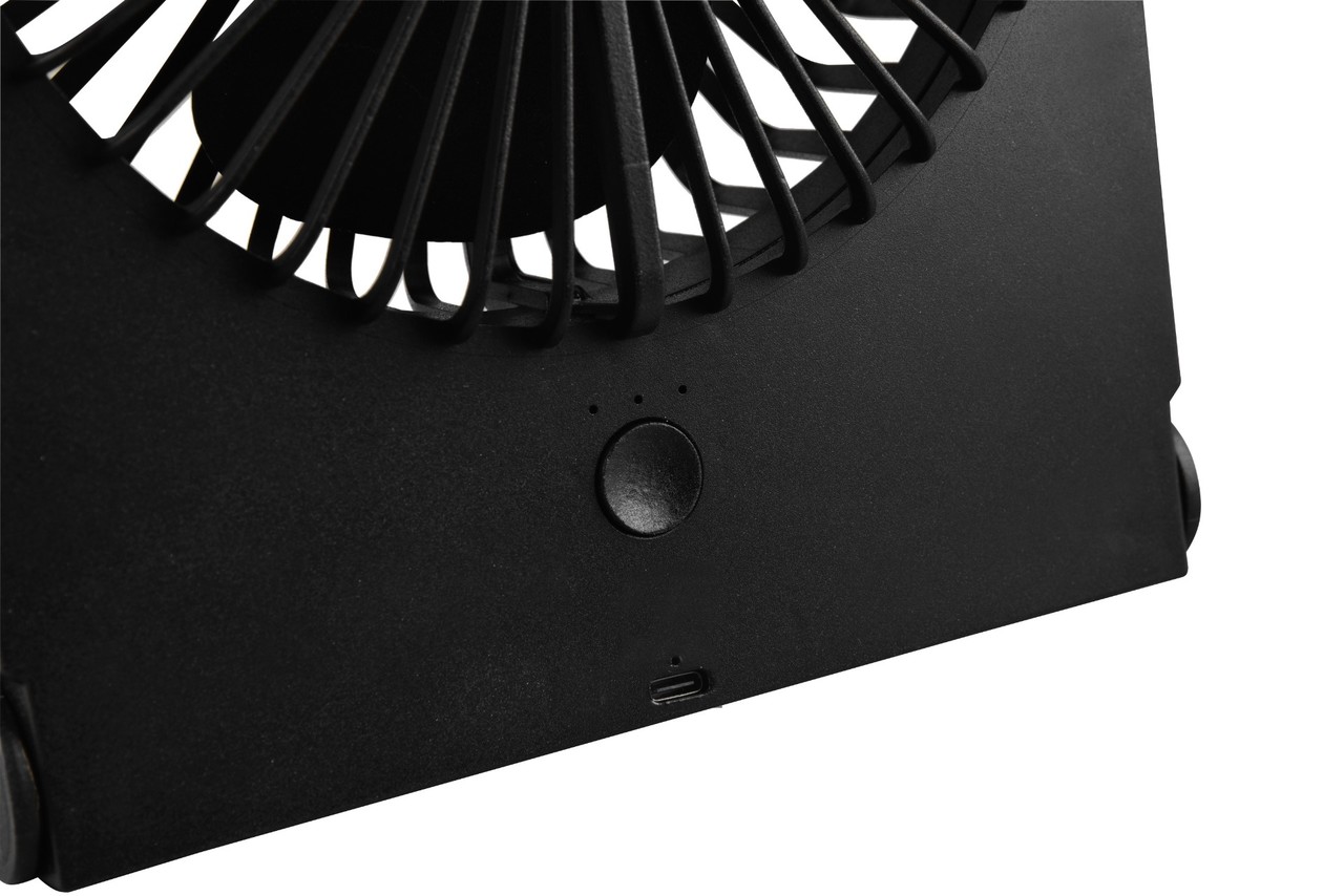 Trio Leuchten Tafelventilator Breezy H 23 cm oplaadbaar zwart Trio Leuchten Tafelventilator Breezy H 23 cm oplaadbaar zwart