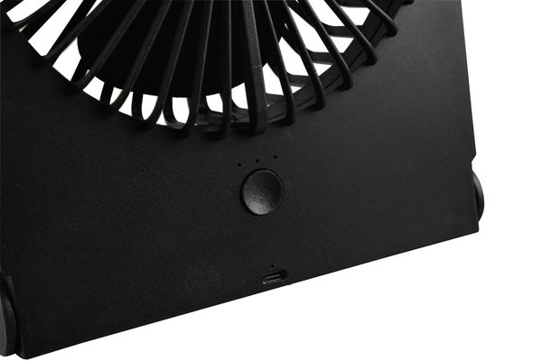 Trio Leuchten Tafelventilator Breezy H 23 cm oplaadbaar zwart Trio Leuchten Tafelventilator Breezy H 23 cm oplaadbaar zwart