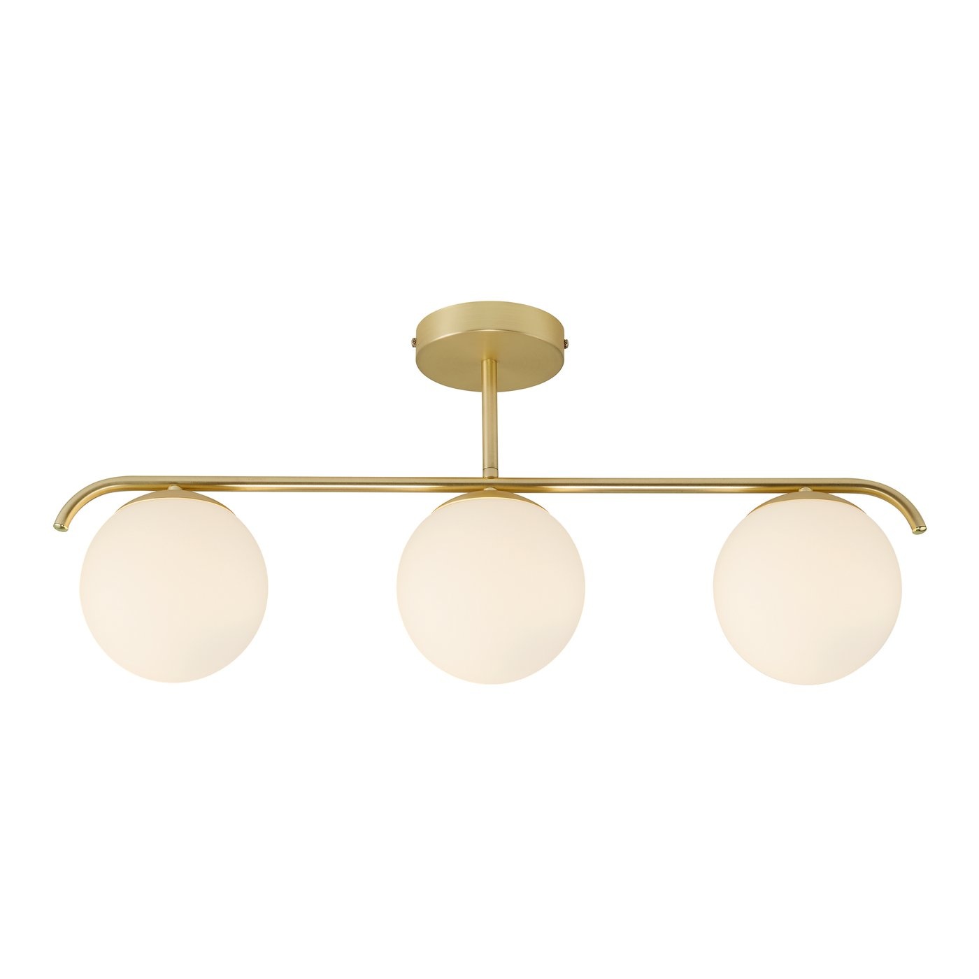 Nordlux Plafondlamp Grant 3 lichts L 70 cm mat goud
