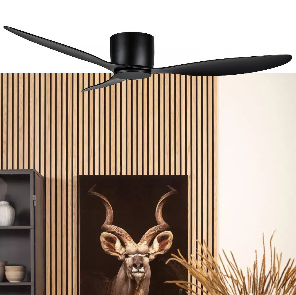 Freelight Plafondventilator Brezza Ø 132 cm zwart Freelight Plafondventilator Brezza Ø 132 cm zwart