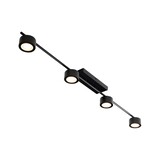 Nordlux Plafondlamp Clyde 4 lichts L 115 cm 3 step dim zwart Nordlux Plafondlamp Clyde 4 lichts L 115 cm 3 step dim zwart