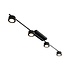Plafondlamp Clyde 4 lichts L 115 cm 3 step dim zwart Plafondlamp Clyde 4 lichts L 115 cm 3 step dim zwart