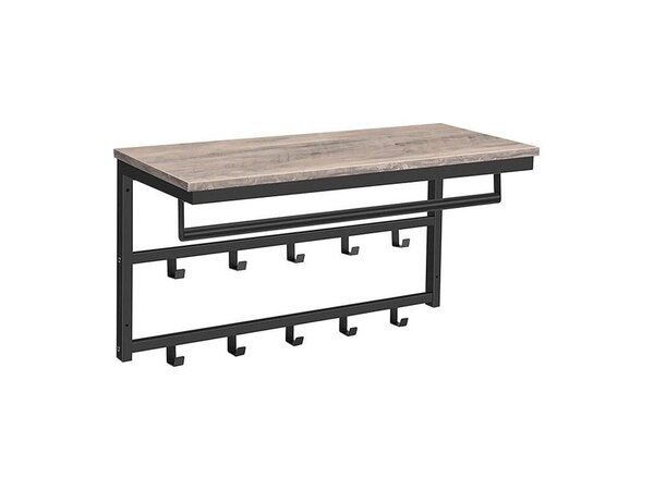 Ylumen Kapstok Wesly B 80 cm H 42 cm grijs zwart Ylumen Kapstok Wesly B 80 cm H 42 cm grijs zwart