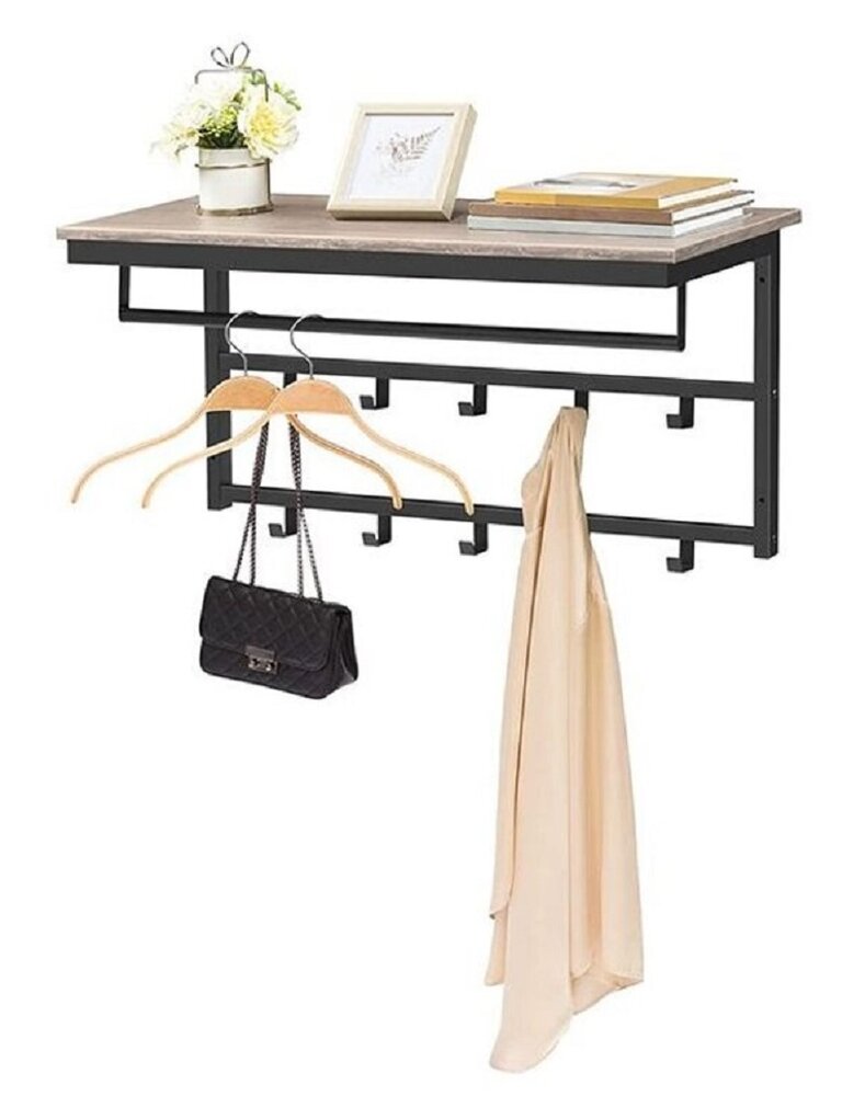 Ylumen Kapstok Wesly B 80 cm H 42 cm grijs zwart Ylumen Kapstok Wesly B 80 cm H 42 cm grijs zwart