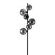 Freelight Vloerlamp Calcio 6 lichts H 170 cm excl. 6x G9 LED rook glas zwart Freelight Vloerlamp Calcio 6 lichts H 170 cm excl. 6x G9 LED rook glas zwart