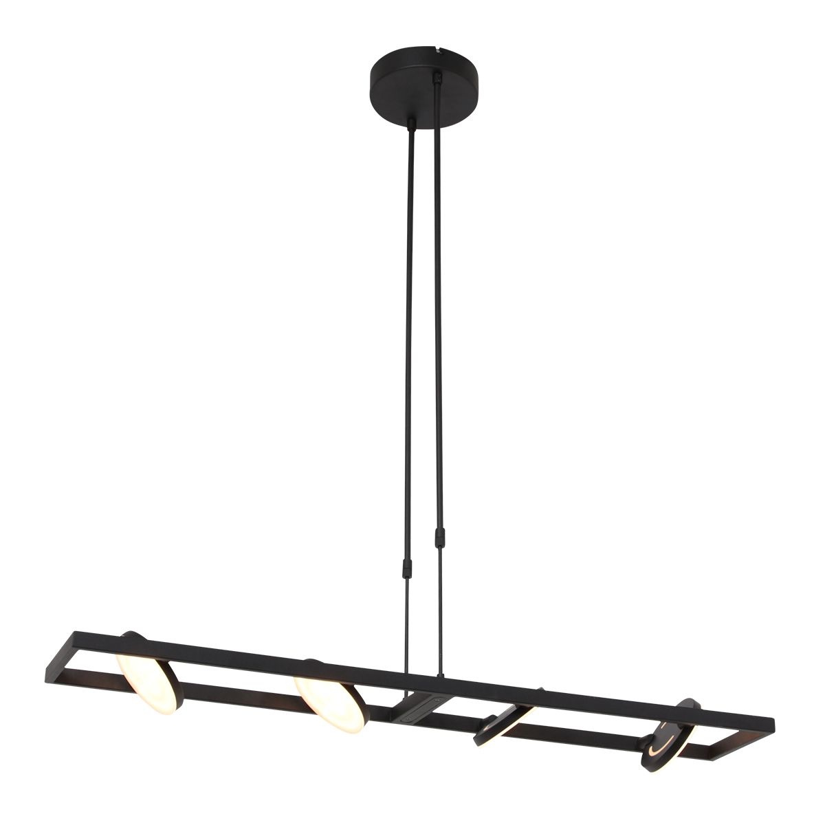 Steinhauer Flexibele led hanglamp Soleil zwart 3516ZW