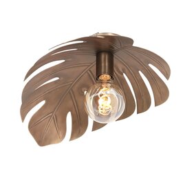 Steinhauer Plafondlamp Feuilleter L 38 cm brons Steinhauer Plafondlamp Feuilleter L 38 cm brons