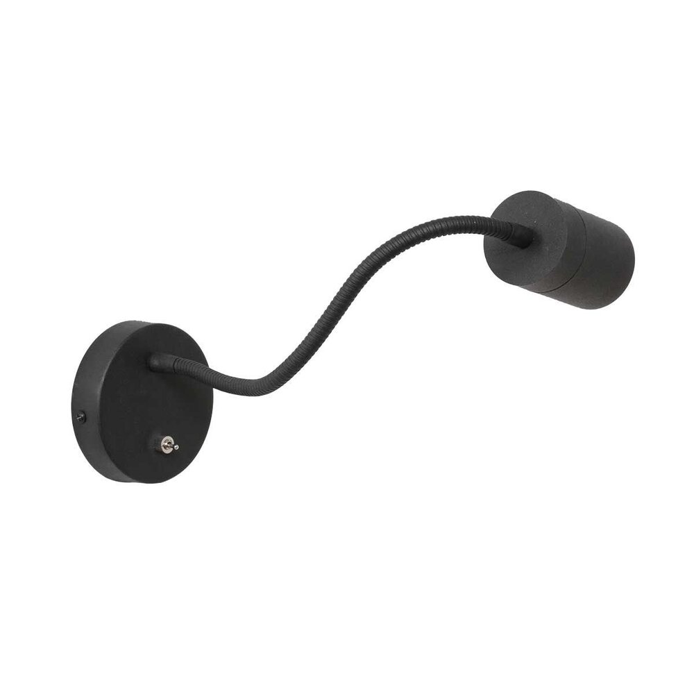 Steinhauer Wandlamp Upround incl. GU10 LED zwart Steinhauer Wandlamp Upround incl. GU10 LED zwart