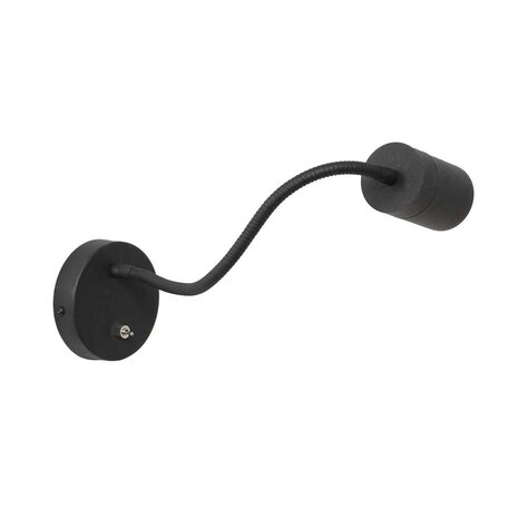 Steinhauer Wandlamp Upround incl. GU10 LED zwart Steinhauer Wandlamp Upround incl. GU10 LED zwart