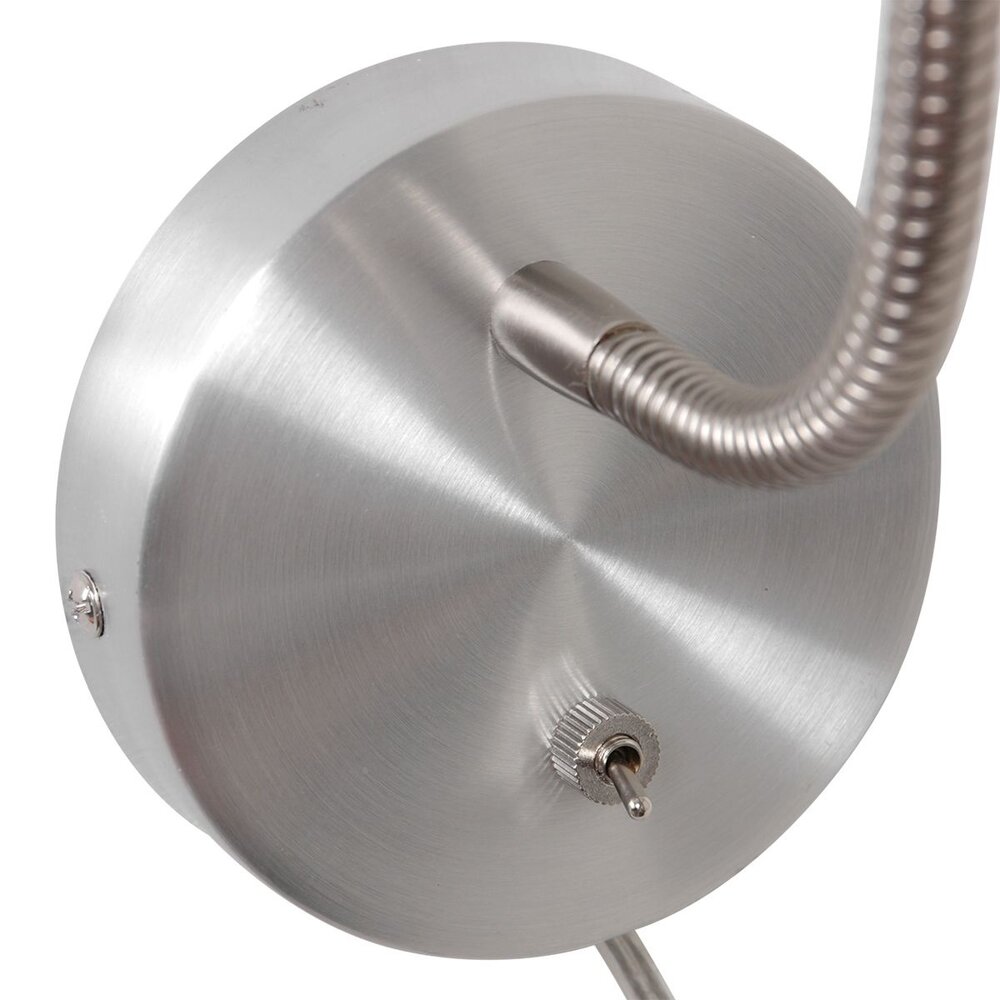 Mexlite Wandlamp Upround incl. GU10 LED mat chroom Mexlite Wandlamp Upround incl. GU10 LED mat chroom