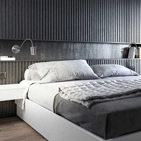 Mexlite Wandlamp Upround incl. GU10 LED mat chroom Mexlite Wandlamp Upround incl. GU10 LED mat chroom