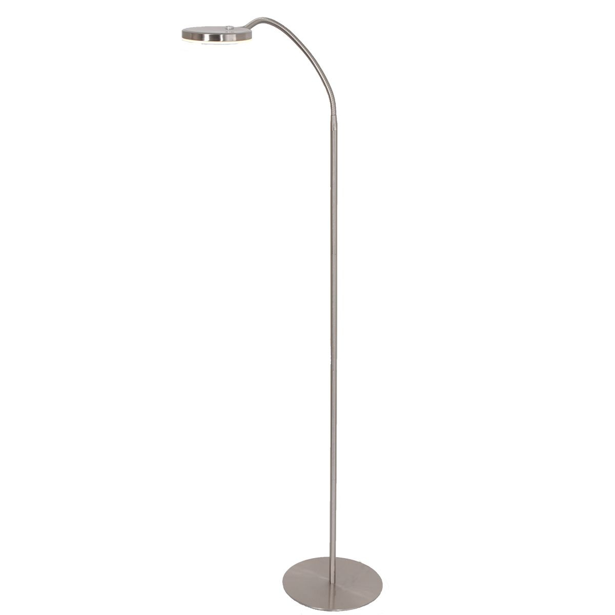 Steinhauer Flexibele led leeslamp Platu RVS 3351ST