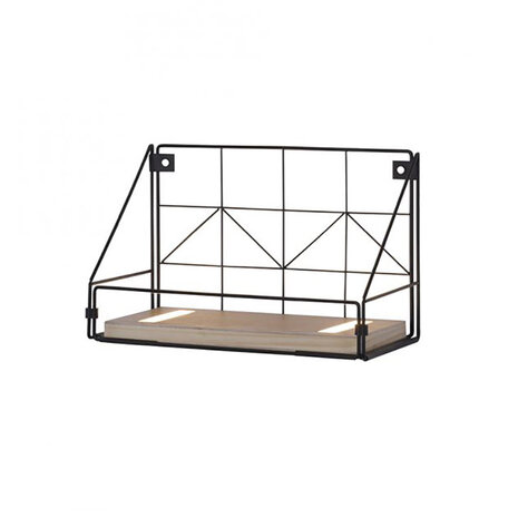 Paul Neuhaus Wandlamp LED plank L 30 cm bruin zwart Paul Neuhaus Wandlamp LED plank L 30 cm bruin zwart