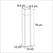 Lamponline Buitenlamp Cube staand zwart groot Lamponline Buitenlamp Cube staand zwart groot
