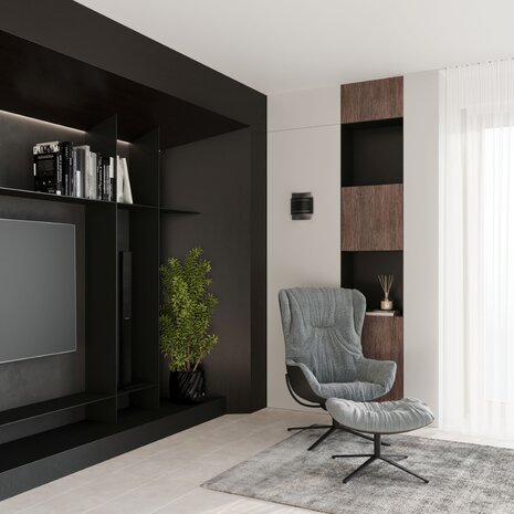 Sollux Wandlamp Hestia excl. G9 zwart Sollux Wandlamp Hestia excl. G9 zwart