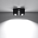 Sollux Plafondlamp Quad 2 lichts zwart Sollux Plafondlamp Quad 2 lichts zwart