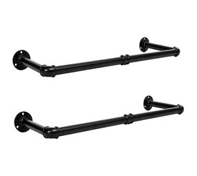 Ylumen Kapstok 2x stang Mitchell L 75 cm zwart