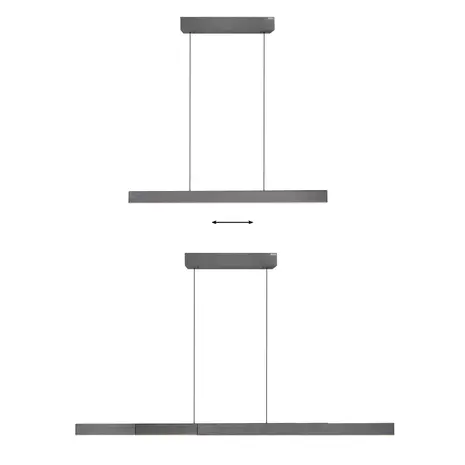 Neuhaus PURE Hanglamp e-Lift + e-Slide L 120-200 cm donker grijs Neuhaus PURE Hanglamp e-Lift + e-Slide L 120-200 cm donker grijs