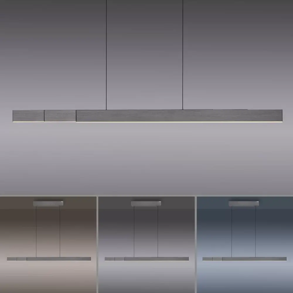 Neuhaus PURE Hanglamp e-Lift + e-Slide L 120-200 cm donker grijs Neuhaus PURE Hanglamp e-Lift + e-Slide L 120-200 cm donker grijs