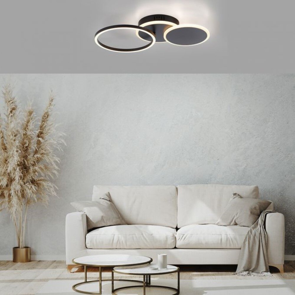 Paul Neuhaus Plafondlamp Baikal 3 lichts zwart Paul Neuhaus Plafondlamp Baikal 3 lichts zwart