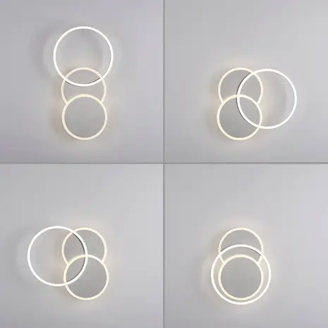 Paul Neuhaus Plafondlamp Baikal 3 lichts mat chroom Paul Neuhaus Plafondlamp Baikal 3 lichts mat chroom