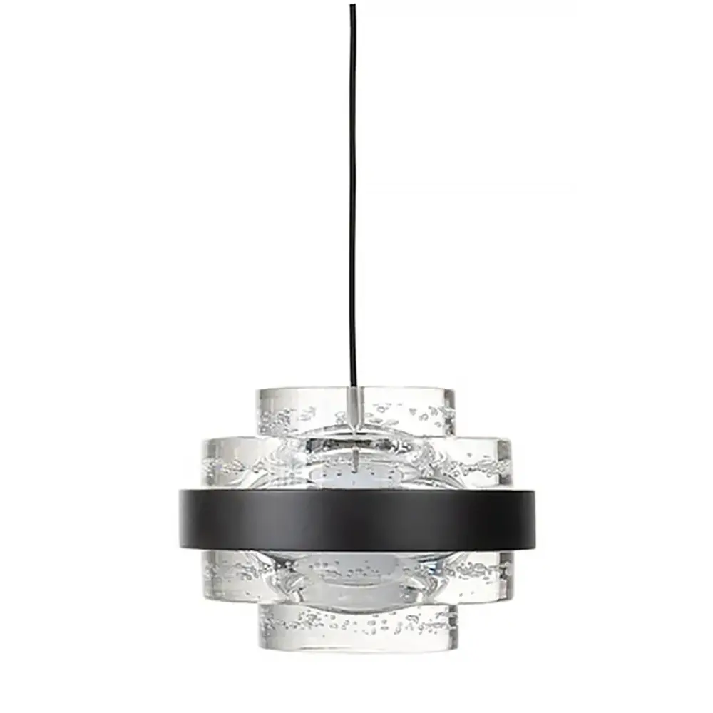 Highlight Hanglamp Dynasty 5 lichts L 105 cm clear-zwart Highlight Hanglamp Dynasty 5 lichts L 105 cm clear-zwart