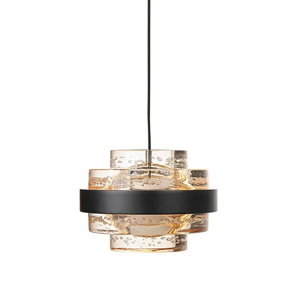 Highlight Hanglamp Dynasty 5 lichts Ø 34 cm champagne-zwart Highlight Hanglamp Dynasty 5 lichts Ø 34 cm champagne-zwart