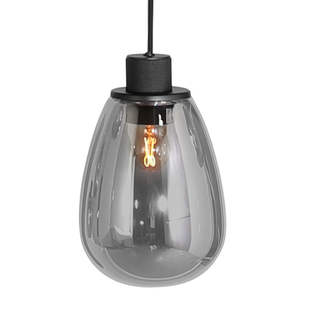 Steinhauer Hanglamp reflexion L 140 cm B 25 cm 9 lichts 3796 zwart Steinhauer Hanglamp reflexion L 140 cm B 25 cm 9 lichts 3796 zwart